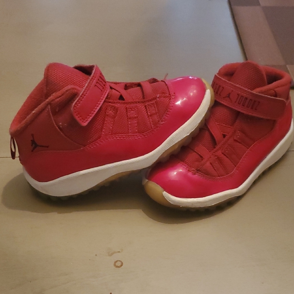 Kids Red Jordan Sneakers